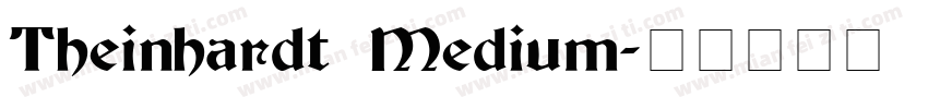 Theinhardt Medium字体转换